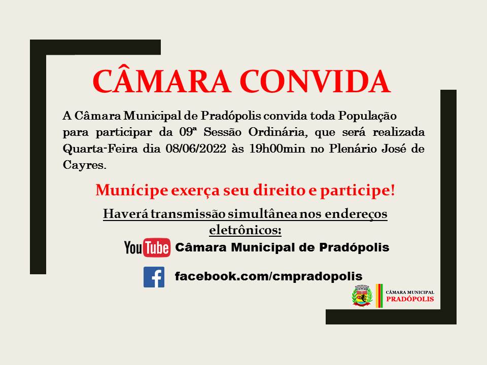 09ª Sessão Ordinária.