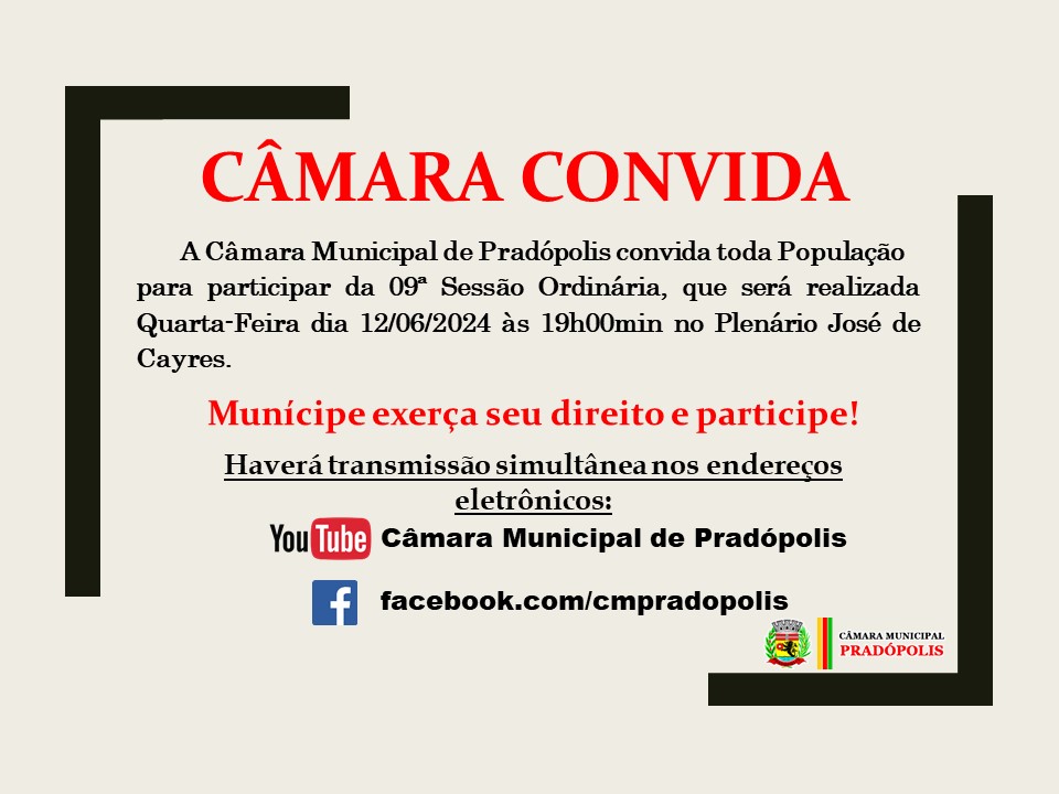 09ª Sessão Ordinária.