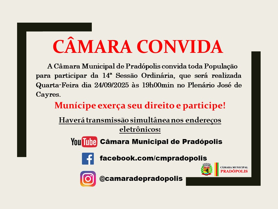 14ª Sessão Ordinária.