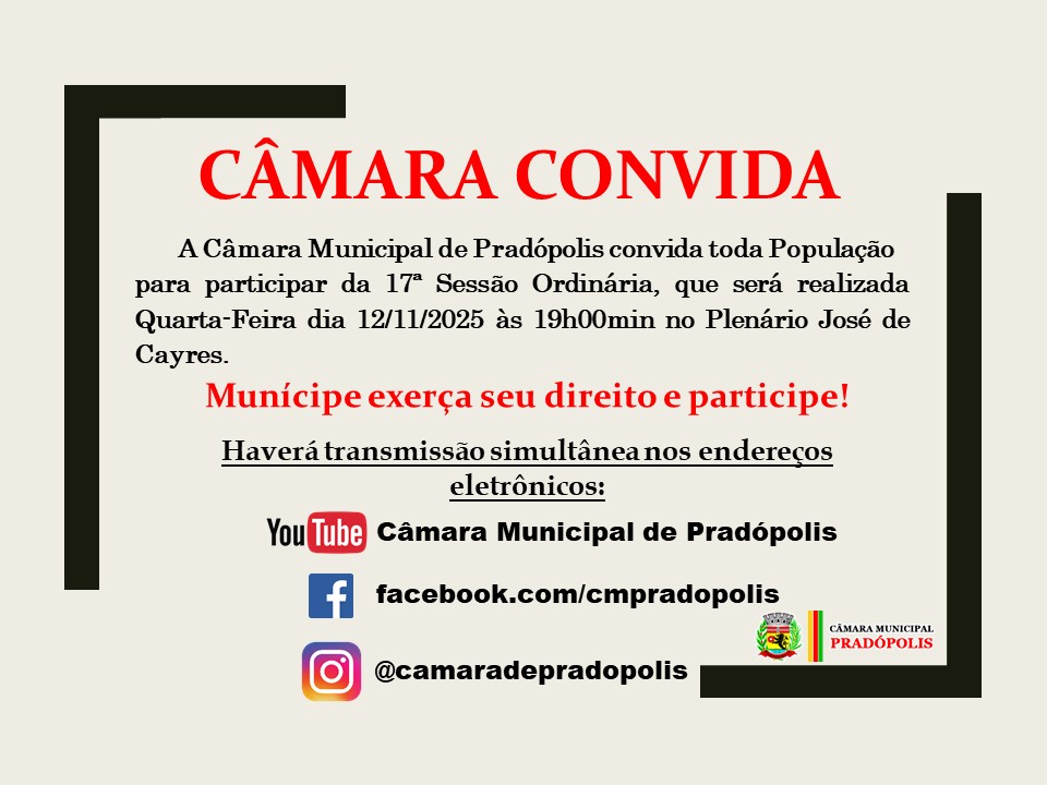 17ª Sessão Ordinária.