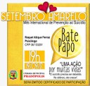 Bate papo "Uma ação por muitas vidas" - Setembro Amarelo!