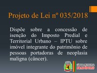 Câmara Municipal aprova Projeto de Lei.