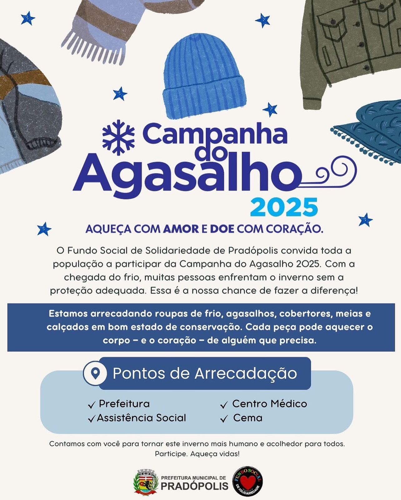Campanha do Agasalho.