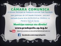 Convite 14ª Sessão Ordinária.