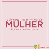 Feliz Dia da Mulher!!