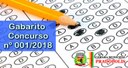 Gabarito Concurso Público nº 001/2018
