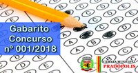 Gabarito Concurso Público nº 001/2018