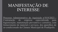 Manifestação de Interesse.