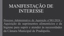 Manifestação de Interesse.