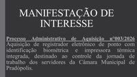 Manifestação de Interesse nº 003/2026.
