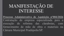 Manifestação de Interesse nº 004/2026.