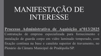 Manifestação de Interesse nº 013/2025.