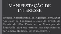 Manifestação de Interesse nº 017/2025.
