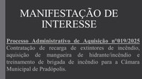Manifestação de Interesse nº 019/2025.