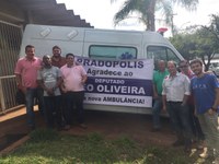Pradópolis ganha nova Ambulância.